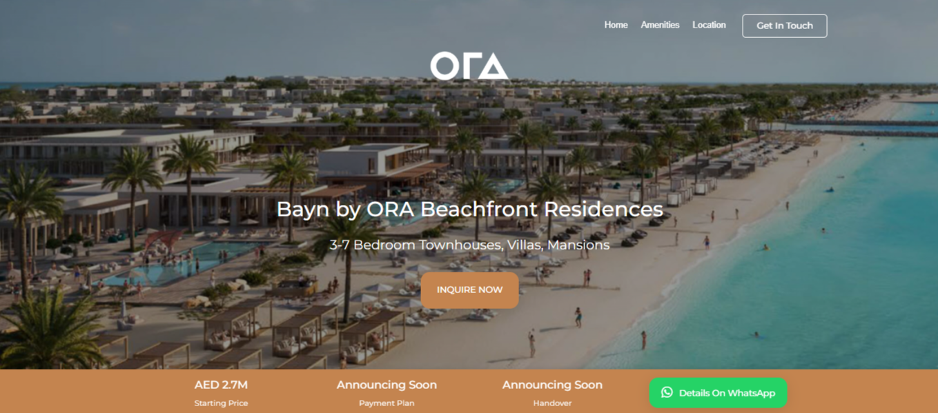 Real Estate Landing Page Design Image 4